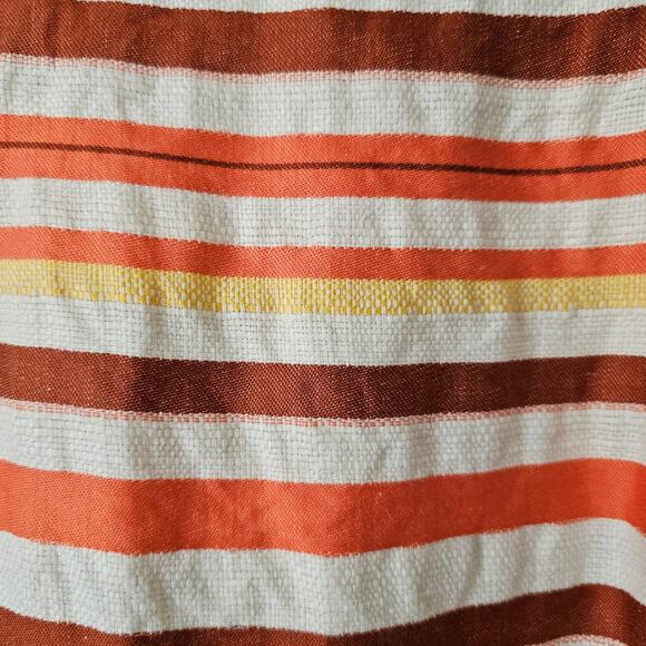 CAROLINA HERERRA Multicolor Striped Mini Skirt with Pockets & Zip Closure Sz 4 - Picture 6 of 16